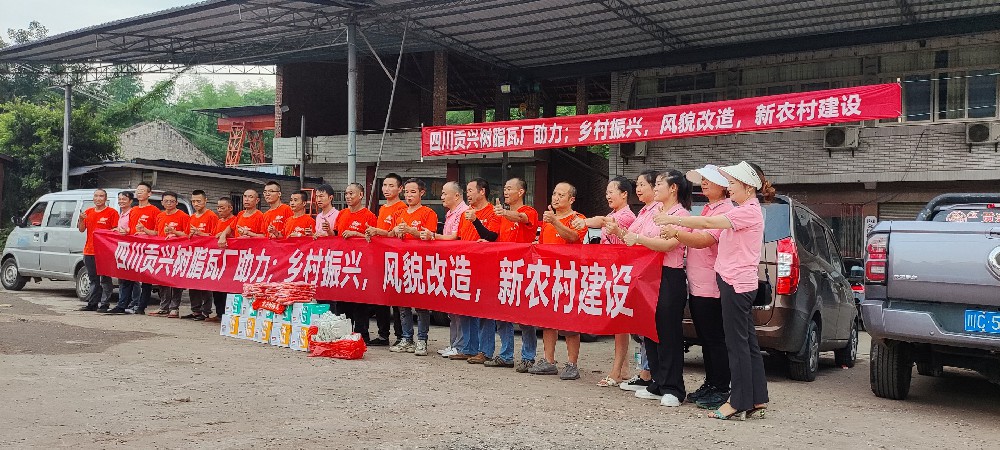四川貢興樹脂瓦廠助農改造，建設新農村為主題的下鄉回訪